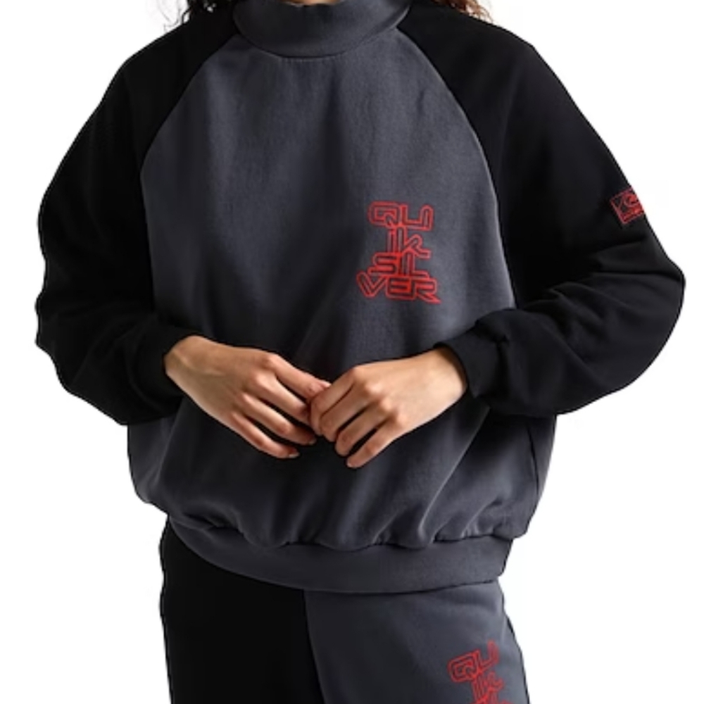 Quick Silver Upside down Fleece Sweatshirt Size Large